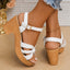 Sandals for Women | Braided Toe Strap, Block Heel 5