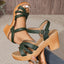 Sandals for Women | Braided Toe Strap, Block Heel 6