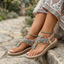 Sandals for Women | Rhinestone Embellished, Bohemian Design 3