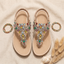 Sandals for Women | Rhinestone Embellished, Bohemian Design 4
