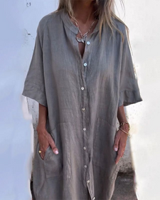 Shirt Dress | Relaxed Fit, Boho Style 0