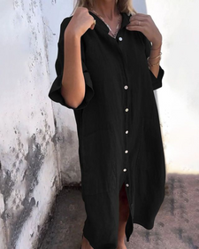 Shirt Dress | Relaxed Fit, Boho Style 1