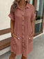Shirt Dress | Relaxed Fit, Button-Down, Cotton-Linen 5