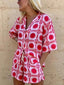 Shirt and Shorts Set | Geometric Print, Relaxed Fit 1