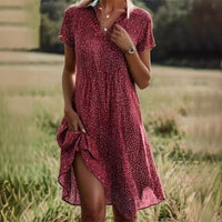 Short Dress | Scoop Neckline, Flowy Silhouette 3