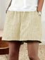 Shorts | Striped Pattern, Elastic Waistband 8
