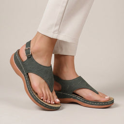Slingback Sandals | Cutout Strap Design, Low Wedge Sole 2