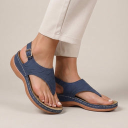Slingback Sandals | Cutout Strap Design, Low Wedge Sole 4