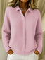 Sweater | Collar, Button Closure, Long Sleeves 2
