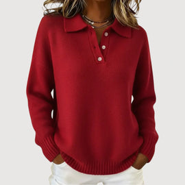 Sweater | Collared Neckline, Relaxed Silhouette 0