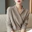 Sweater | Crisscross Wrap Design, V-Neck, Loose Fit 0