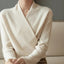 Sweater | Crisscross Wrap Design, V-Neck, Loose Fit 6