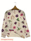 Sweater | Floral Embroidery, Round Neckline 3