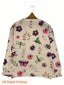Sweater | Floral Embroidery, Round Neckline 4
