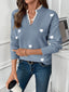 Sweater | Heart Print, Lace-Trimmed V-Neckline 5