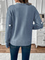 Sweater | Heart Print, Lace-Trimmed V-Neckline 7
