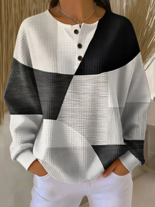 Sweater | Knitted Waffle Texture, Brushed Interior 2