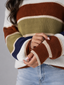 Sweater | Striped Pattern, Crewneck Collar 2