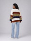 Sweater | Striped Pattern, Crewneck Collar 3