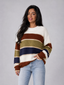 Sweater | Striped Pattern, Crewneck Collar 4