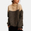 Sweater | Two-Tone Knit, High Collar 1