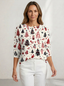 Sweater | Waffle Knit Texture, Button Neckline 11