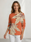 Sweater | Waffle Knit Texture, Button Neckline 15