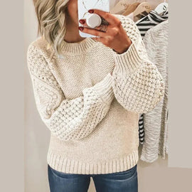 Sweater | Wool Material, Ribbed Cuffs and Hem 1