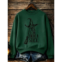 Sweatshirt | Crew Neck, Witch Graphic 2