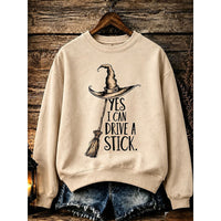 Sweatshirt | Crew Neck, Witch Graphic 3