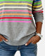 Sweatshirt | Half Zip, Rainbow Stripe Detailing 7