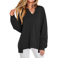 Sweatshirt | V-Neck, Relaxed Fit 0