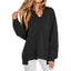 Sweatshirt | V-Neck, Relaxed Fit 0