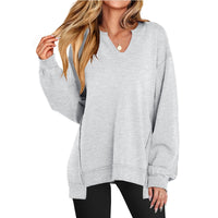 Sweatshirt | V-Neck, Relaxed Fit 1