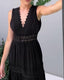 Tank Dress | V-Neck, Lace Detailing, Sleeveless 6