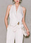 Tank Top | Asymmetrical Hemline, V-Neck Sleeveless 1
