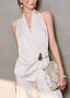 Tank Top | Asymmetrical Hemline, V-Neck Sleeveless 3