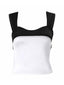 Tank Top | Satin Patchwork, V Neckline 6