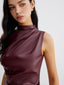 Tank Top | Sleeveless, High Neck Design 4