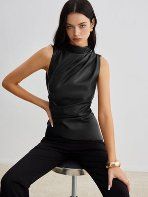 Tank Top | Sleeveless, High Neck Design 6