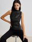 Tank Top | Sleeveless, High Neck Design 6