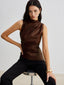 Tank Top | Sleeveless, High Neck Design 7