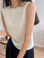 Tank Top | Sleeveless, Open Woven Structure 2