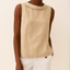 Tank Top | Sleeveless, Rolled Collar Design 2