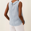 Tank Top | Sleeveless, Rolled Collar Design 3