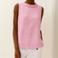 Tank Top | Sleeveless, Rolled Collar Design 6