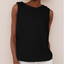 Tank Top | Sleeveless, Rolled Collar Design 7