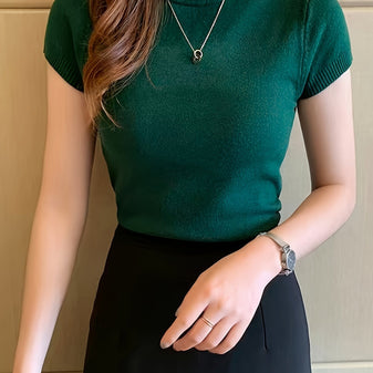 Top | Stand-up Collar, Flexible Fit 0