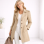 Trench Coat | Classic Button Front, Notched Lapel Collar 4