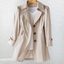 Trench Coat | Classic Button Front, Notched Lapel Collar 6
